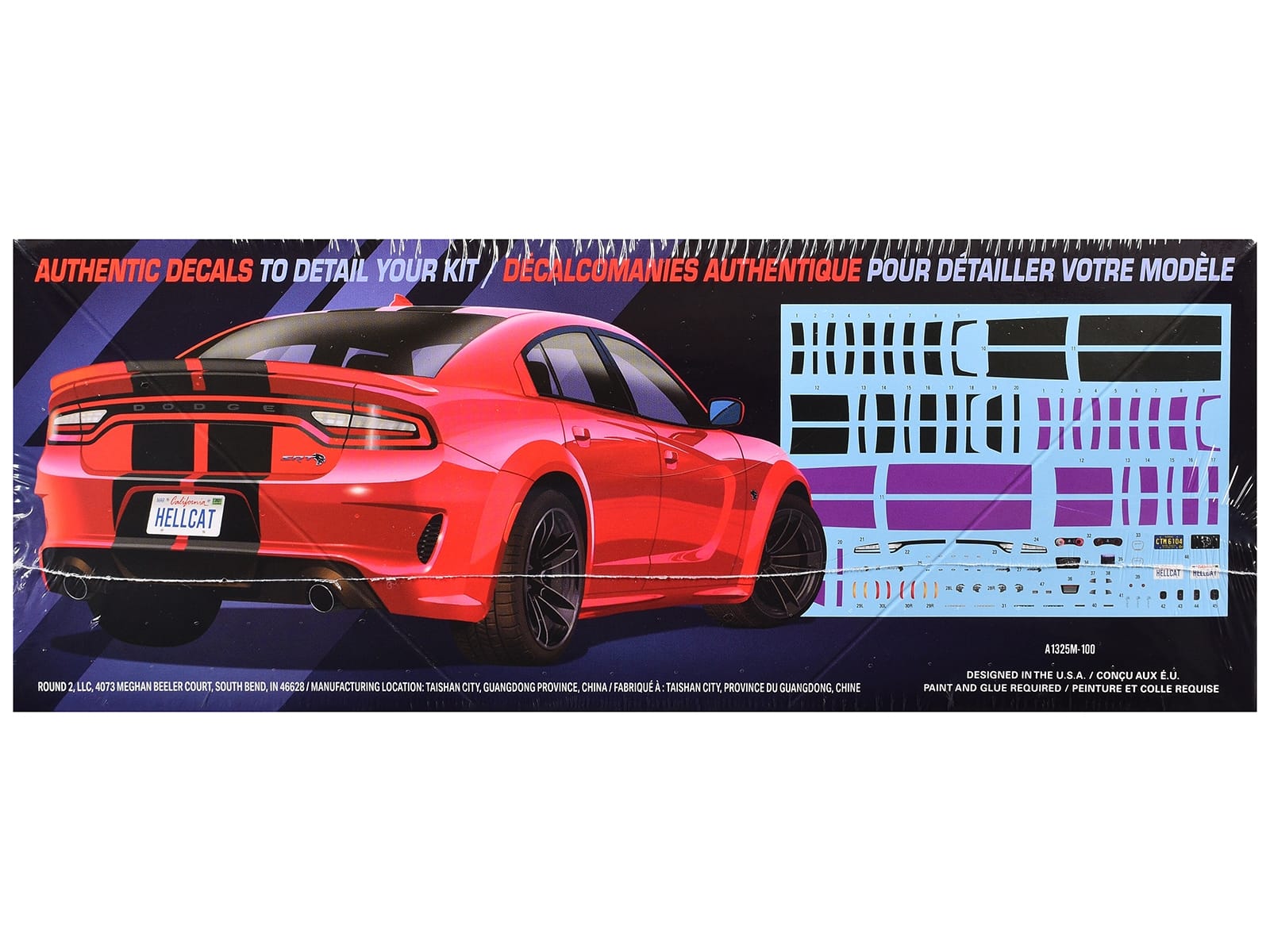 Skill 2 Model Kit 2021 Dodge Charger Hellcat Redeye Widebody 1/25 Scale Model by AMT - Image 2