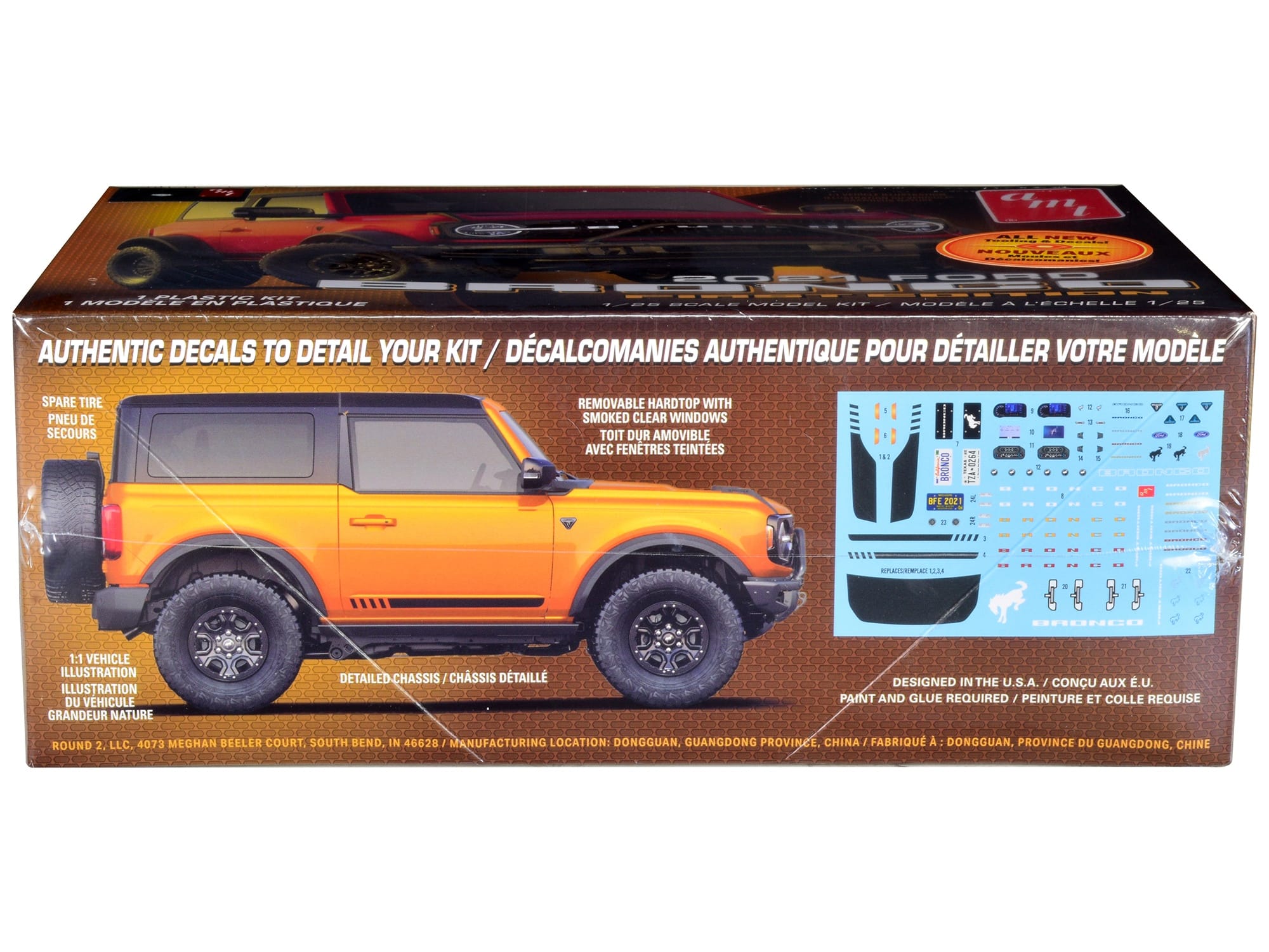 Skill 2 Model Kit 2021 Ford Bronco First Edition 1/25 Scale Model by AMT - Image 2