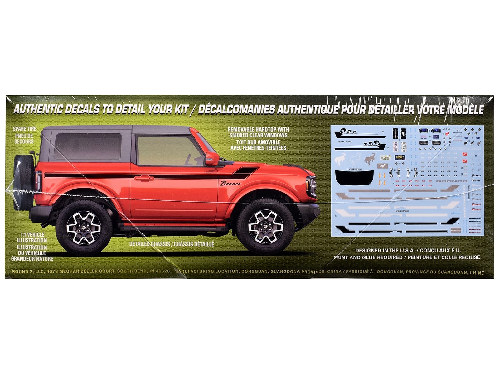 Skill 2 Model Kit 2023 Ford Bronco Outer Banks 1/25 Scale Model by AMT - Image 4