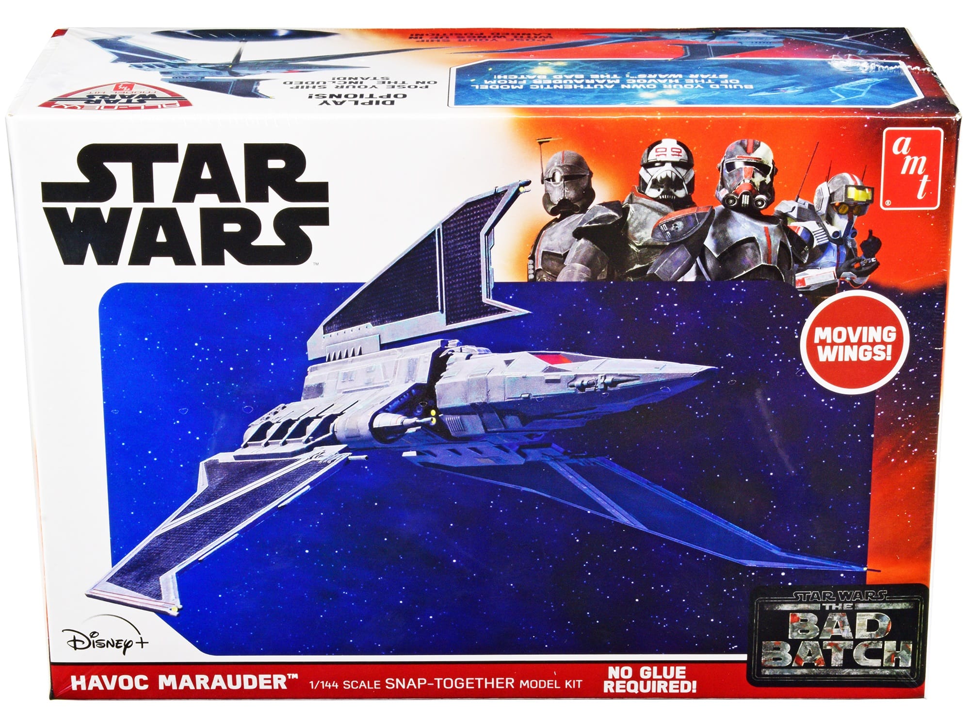 Skill 2 Model Kit Havoc Marauder Space Ship "Star Wars: The Bad Batch" (2021-Current) TV Series 1/144 Scale Model by AMT - Image 2