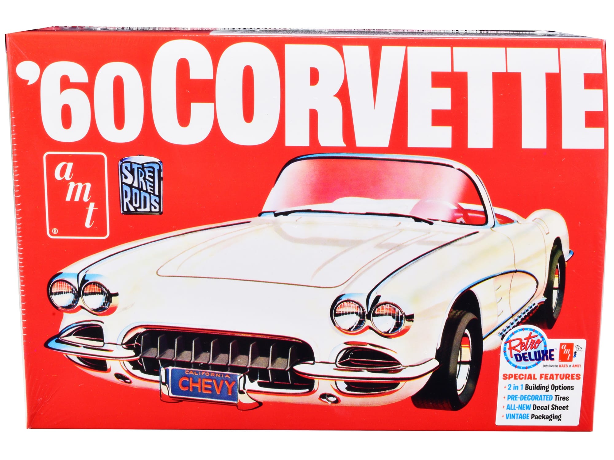 Skill 2 Model Kit 1960 Chevrolet Corvette "Street Rods" 1/25 Scale Model by AMT - Image 3
