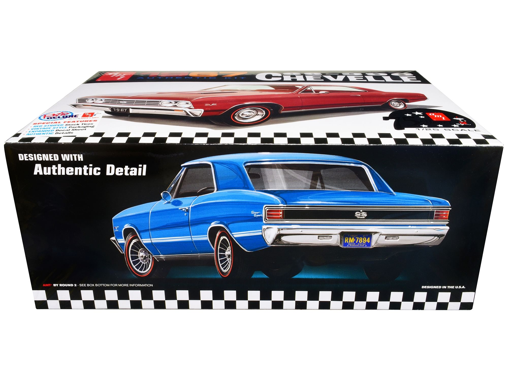 Skill 2 Model Kit 1967 Chevrolet Chevelle SS 396 “AMT Celebrating 75 Years” 1/25 Scale Model by AMT