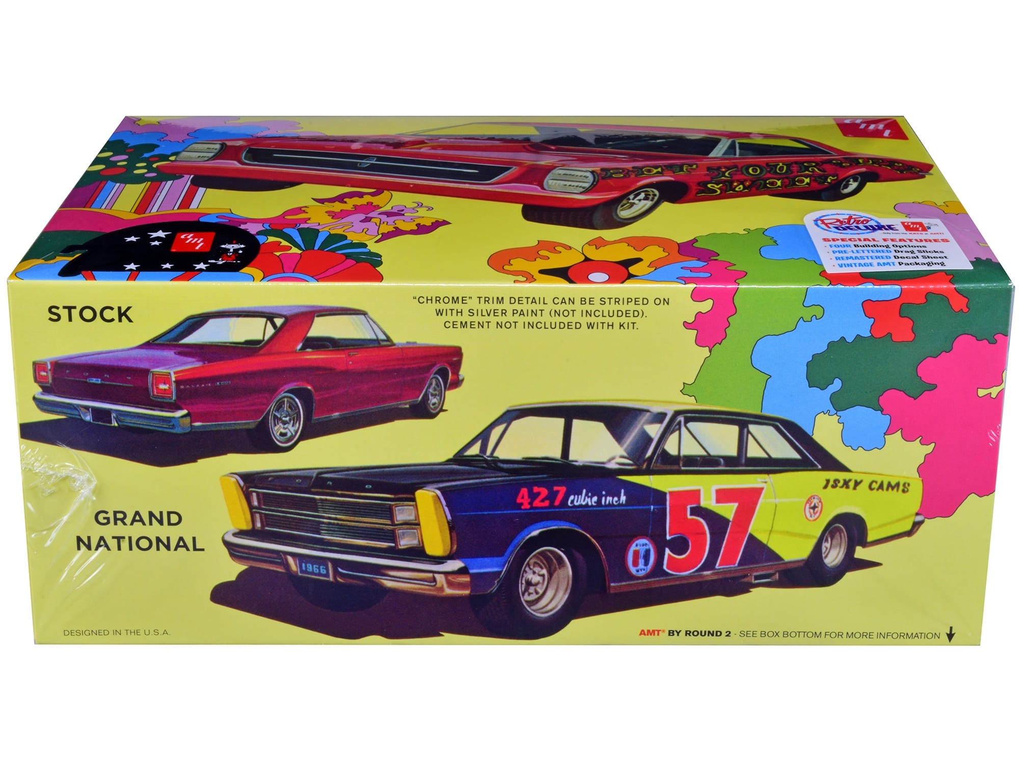 Skill 2 Model Kit 1966 Ford Galaxie 500 Hardtop "Sweet Bippy" 4-in-1 Kit 1/25 Scale Model by AMT - Image 2