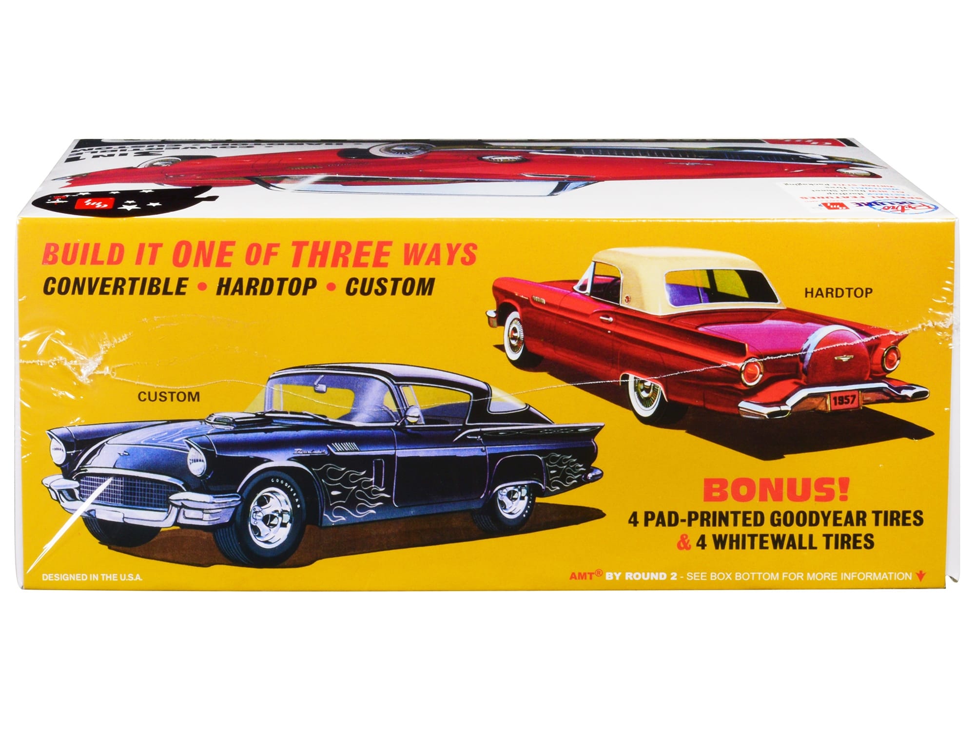 Skill 2 Model Kit 1957 Ford Thunderbird 3-in-1 Kit 1/25 Scale Model by AMT - Image 2
