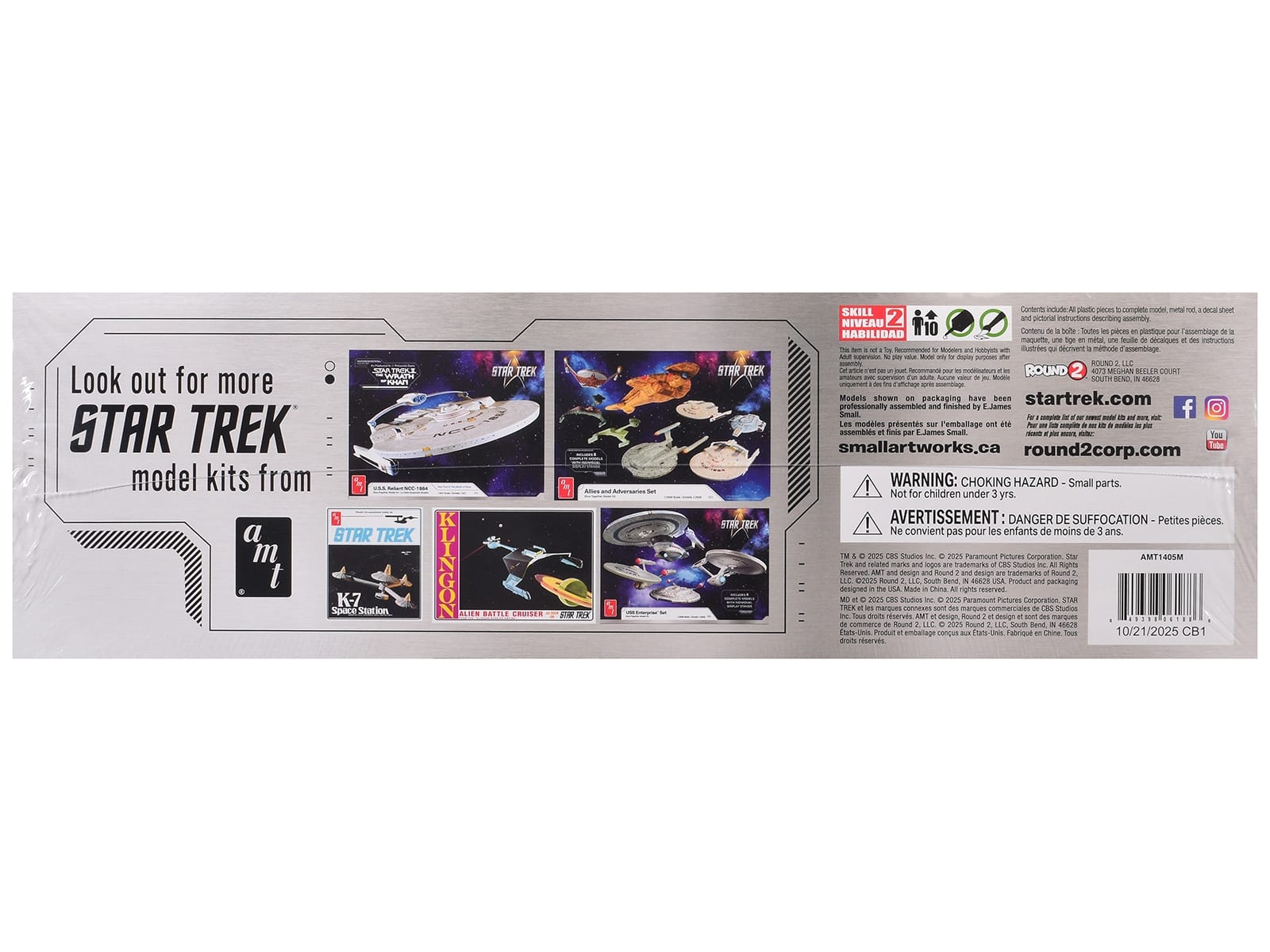 Skill 2 Model Kit U.S.S. Enterprise NCC-1701-E Space Ship "Star Trek: First Contact" (1996) Movie 1/1400 Scale Model by AMT - Image 3