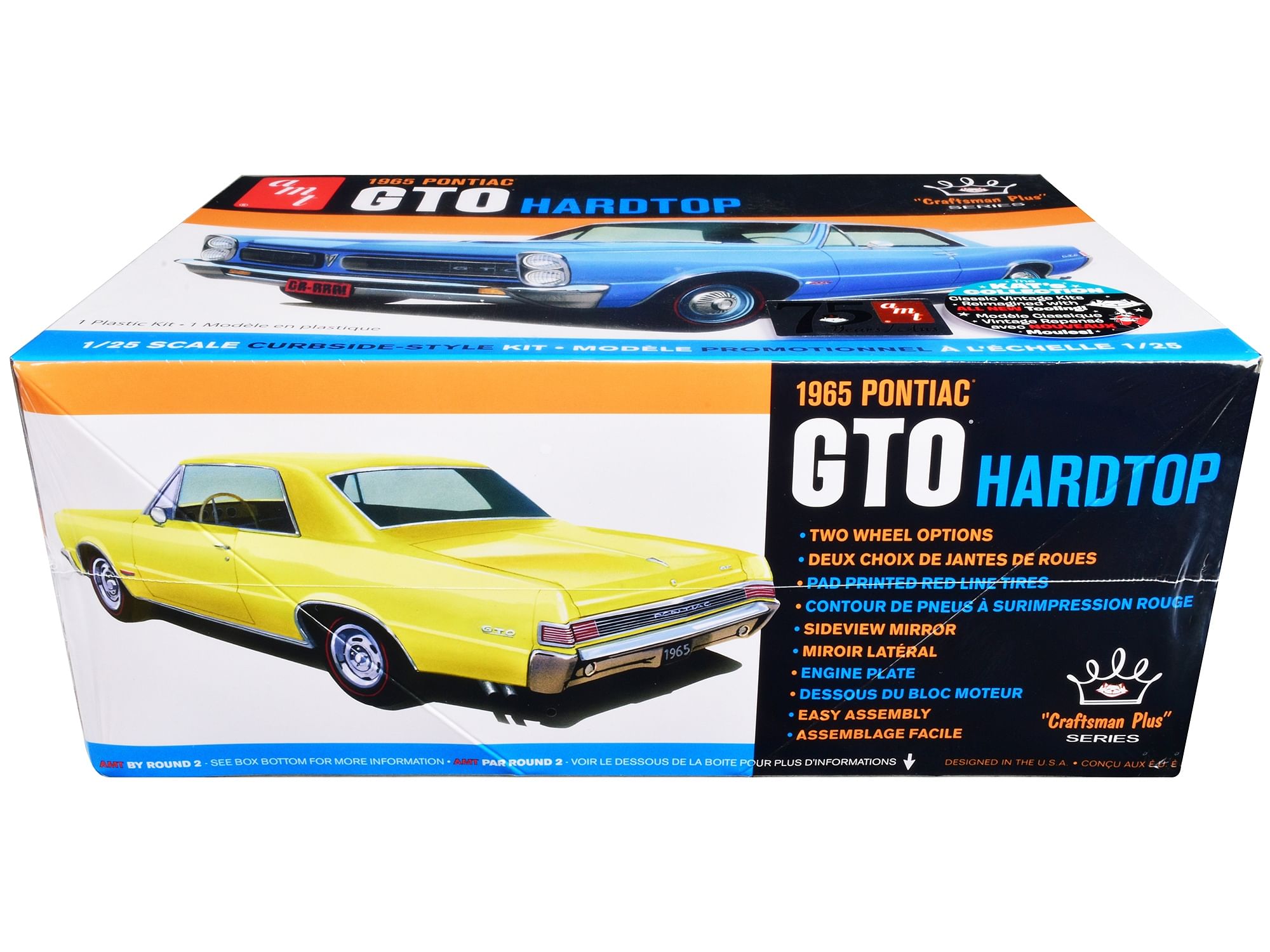 Skill 2 Model Kit 1965 Pontiac GTO Hardtop “Craftsman Plus” Series 1/25 Scale Model by AMT