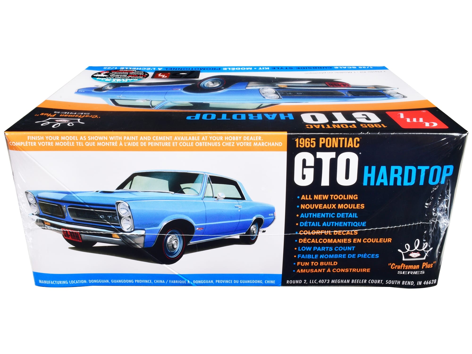Skill 2 Model Kit 1965 Pontiac GTO Hardtop "Craftsman Plus" Series 1/25 Scale Model by AMT - Image 2