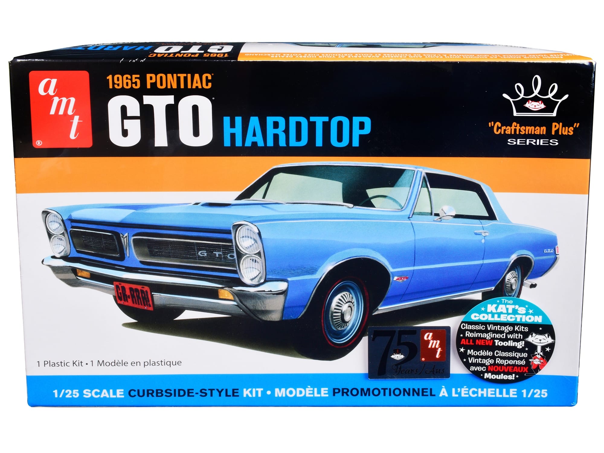 Skill 2 Model Kit 1965 Pontiac GTO Hardtop "Craftsman Plus" Series 1/25 Scale Model by AMT - Image 3