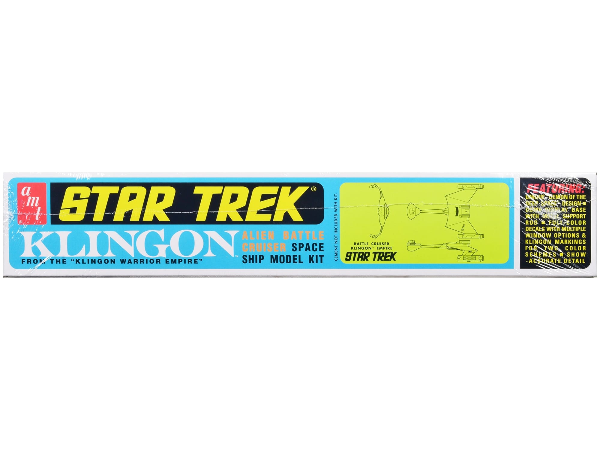 Skill 2 Model Kit "Klingon Warrior Empire" Alien Battle Cruiser "Star Trek" (1966-1969) TV Series 1/650 Scale Model by AMT - Image 2