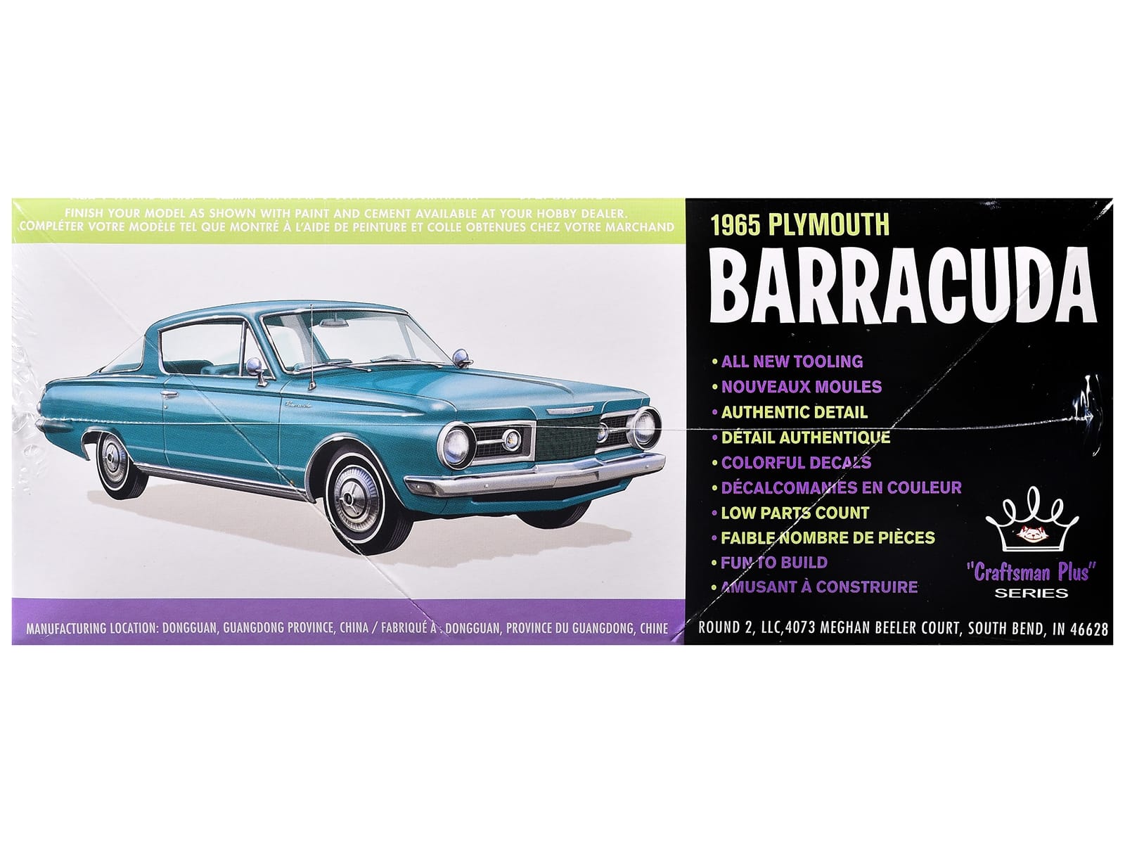 Skill 2 Model Kit 1965 Plymouth Barracuda "Craftsman Plus" Series 1/25 Scale Model by AMT - Image 3