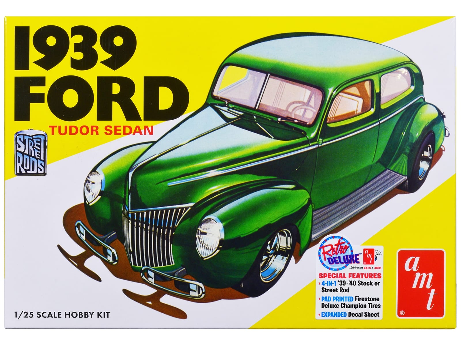 Skill 2 Model Kit 1939 Ford Tudor Sedan "Street Rod" Series 1/25 Scale Model by AMT - Image 2