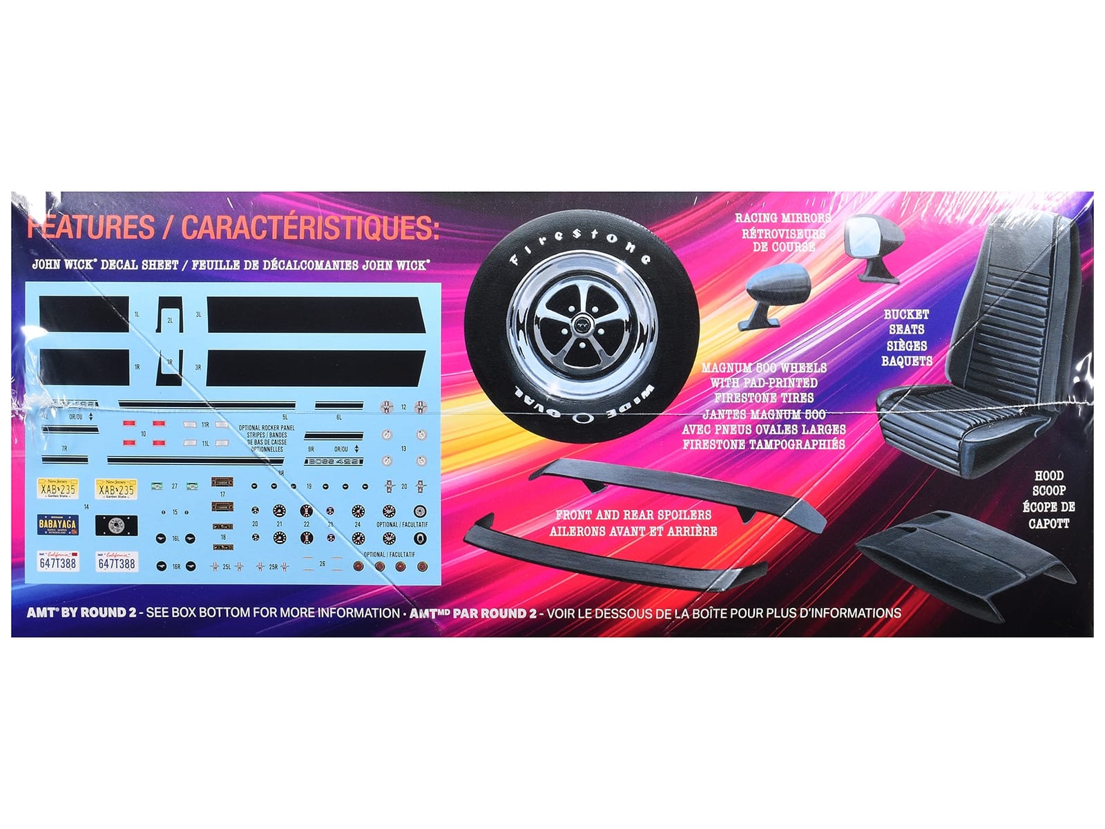Skill 2 Model Kit 1969 Ford Mustang "John Wick" (2014) Movie 1/25 Plastic Model by AMT - Image 3