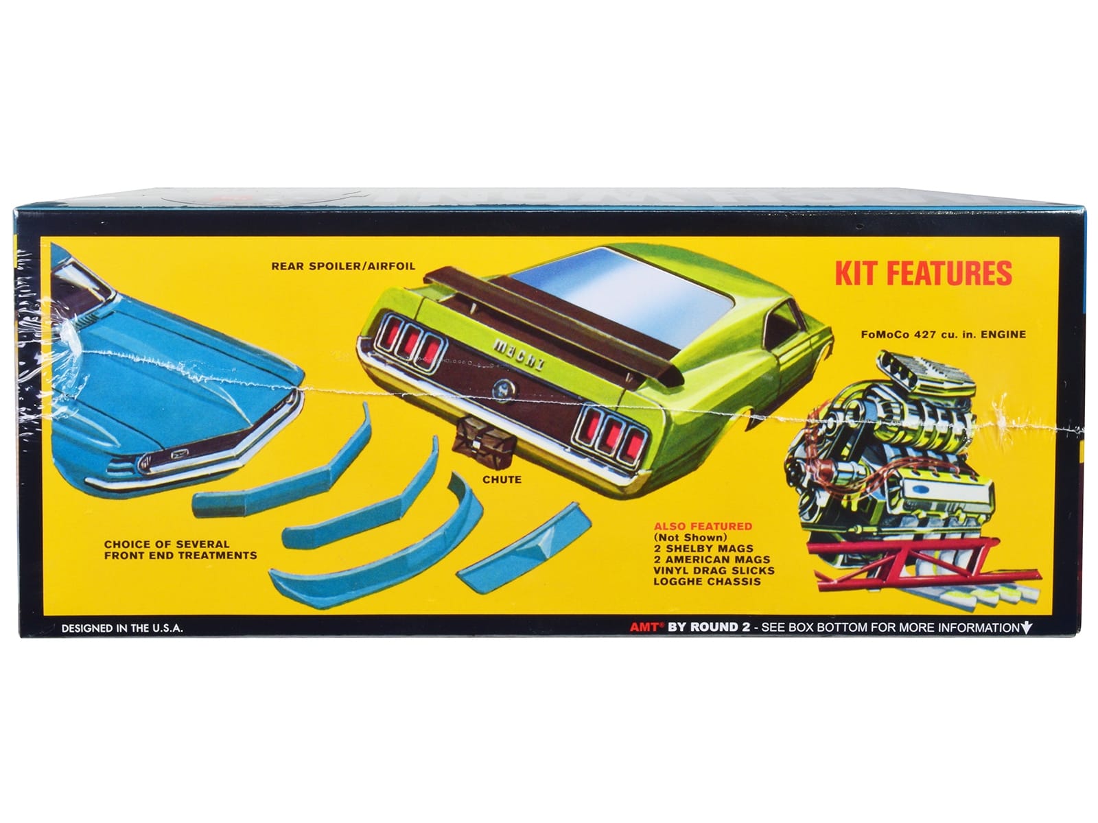 Skill 3 Model Kit 1970 Ford Mustang Funny Car "Mach Won" 1/25 Scale Model by AMT - Image 2