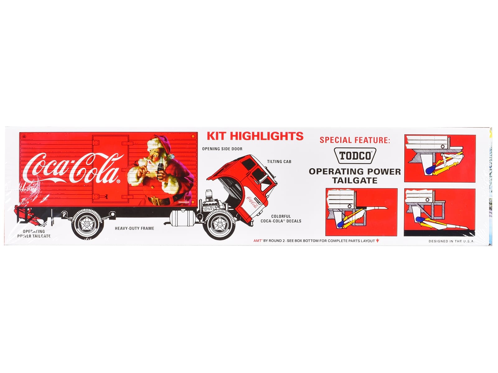 Skill 3 Model Kit Ford C-600 City Delivery Truck "Holiday Hauler - Coca-Cola" 1/25 Scale Model by AMT - Image 2