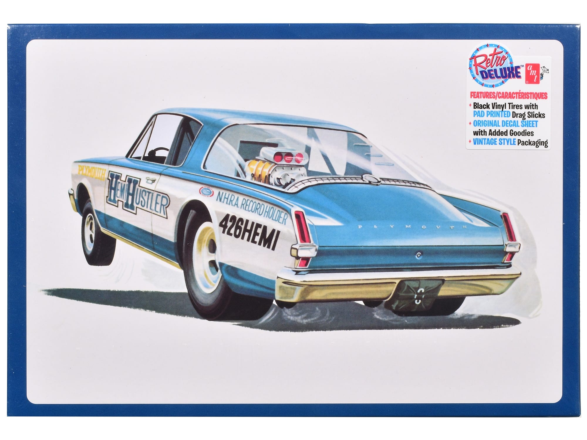 Skill 2 Model Kit 1966 Plymouth Barracuda Funny Car "Hemi Hustler" 1/25 Scale Model by AMT - Image 3