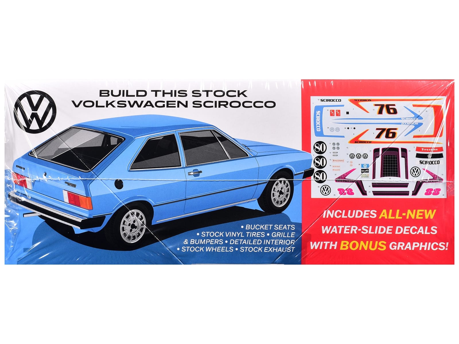 Skill 2 Model Kit Volkswagen Scirocco "T/A Champ" 1/25 Scale Model by AMT - Image 2