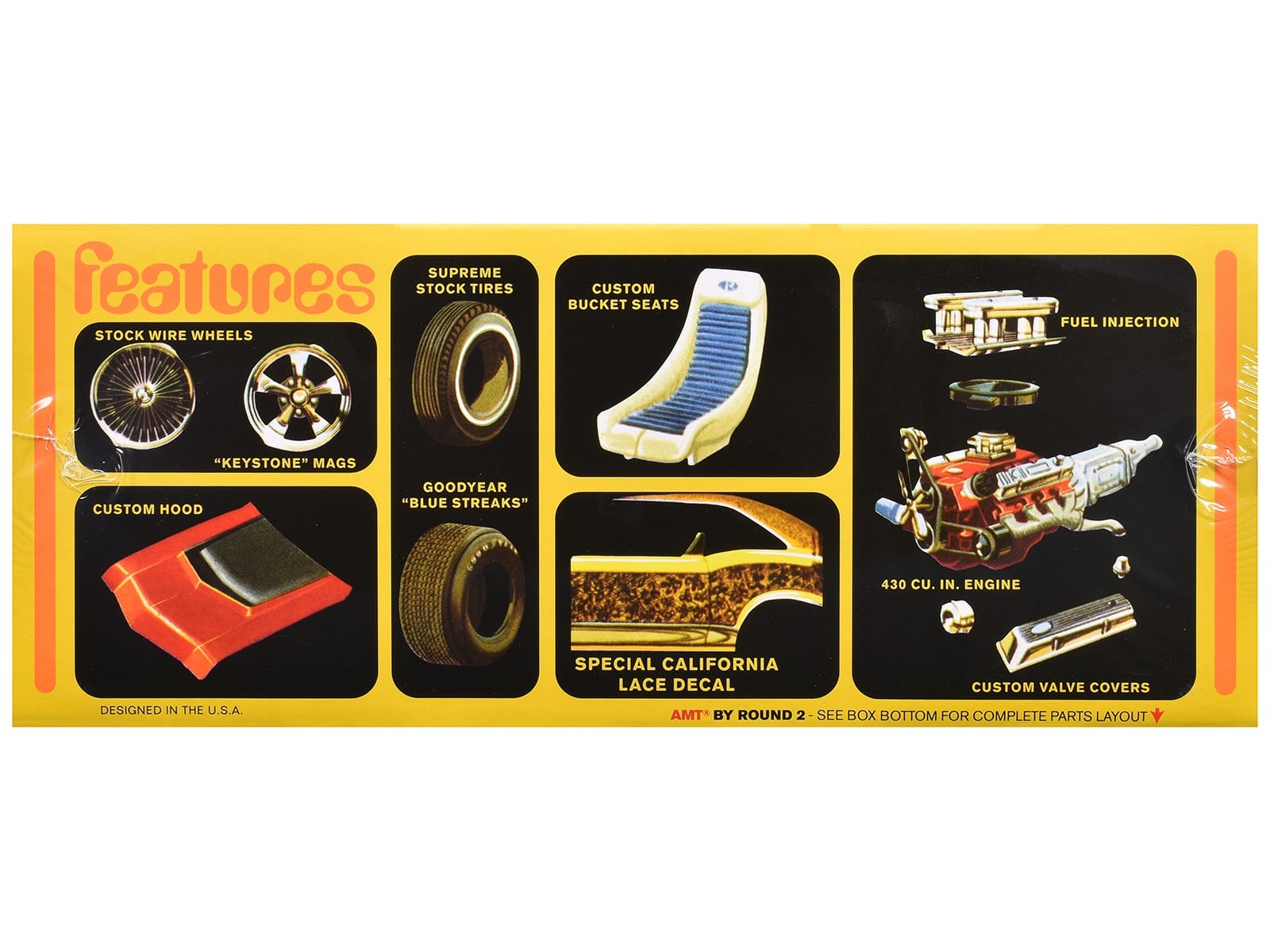 Skill 2 Model Kit 1969 Buick Riviera 1/25 Scale Model by AMT - Image 2