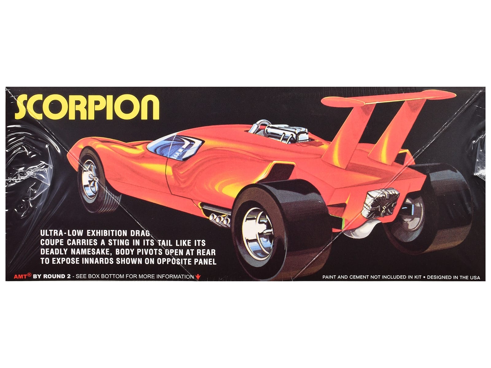 Skill 3 Model Kit Scorpion Mid-Engine Drag Coupe 1/25 Scale Model by AMT - Image 2