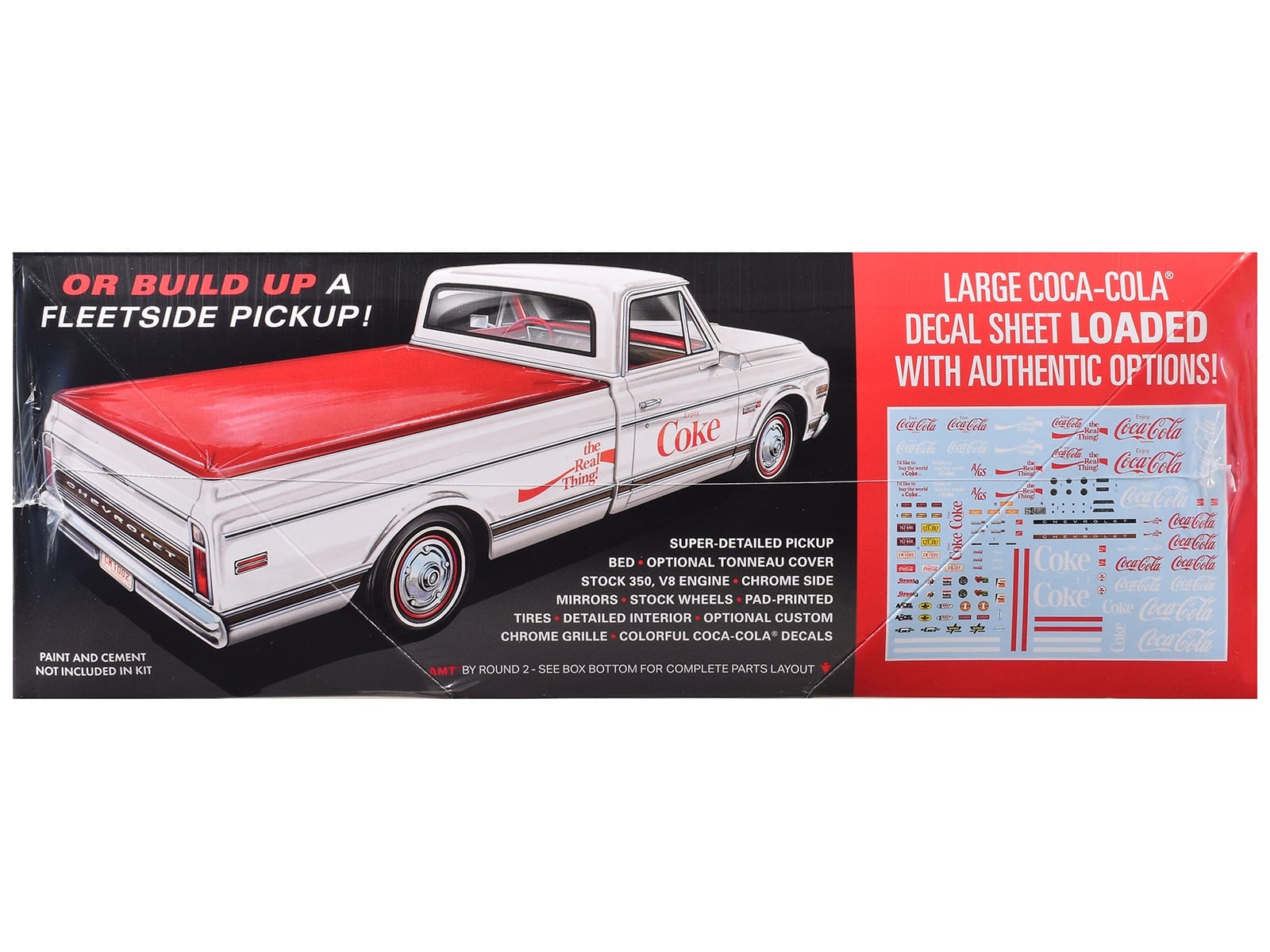 Skill 2 Model Kit 1972 Chevrolet Pickup Truck "Racer's Wedge" 2-in-1 Kit "Coca-Cola" 1/25 Scale Model by AMT - Image 3