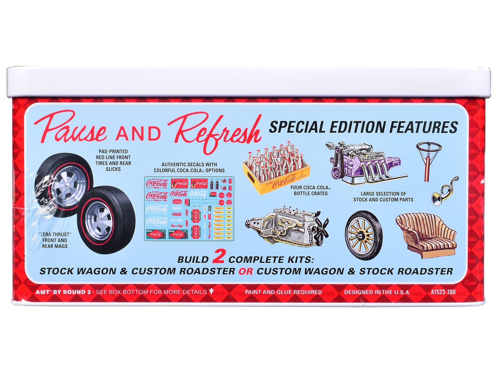 Skill 2 Model Kit Ford Model T Panel "Coca-Cola" with Collector Tin 1/25 Scale Model by AMT - Image 2