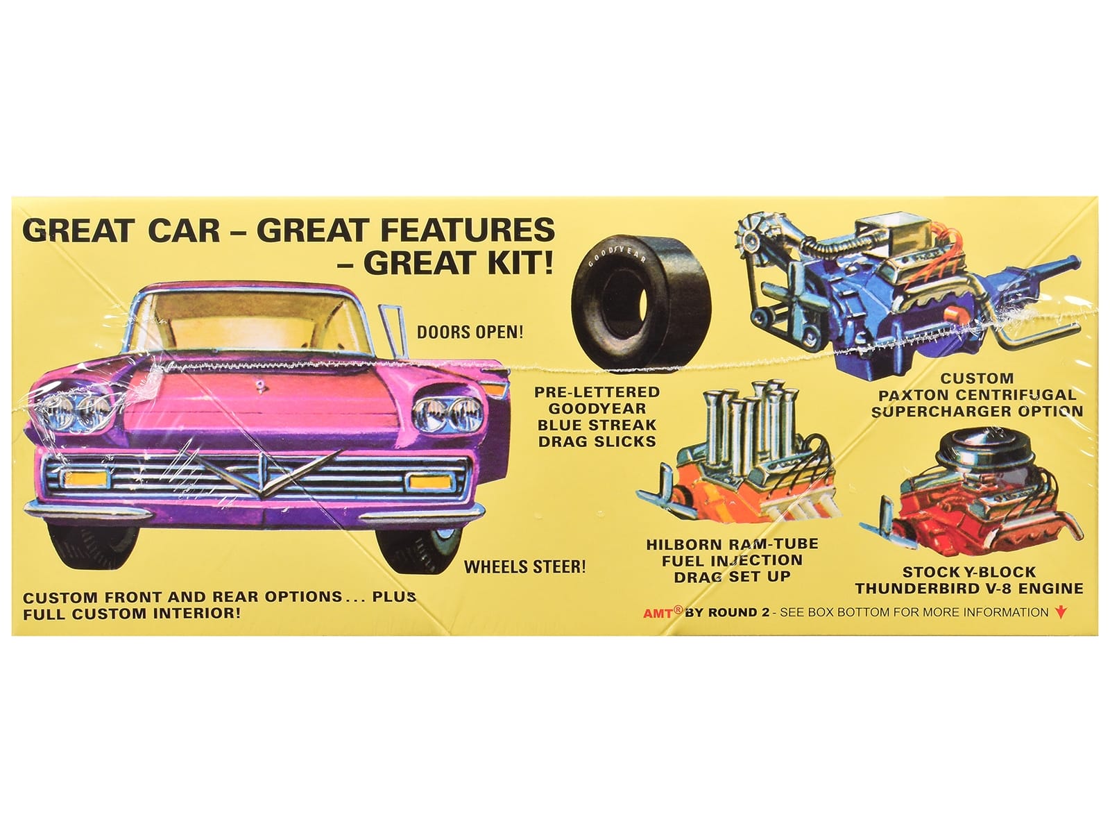 Skill 2 Model Kit 1957 Ford Fairlane Hardtop 3-in-1 Kit 1/25 Scale Model by AMT - Image 2