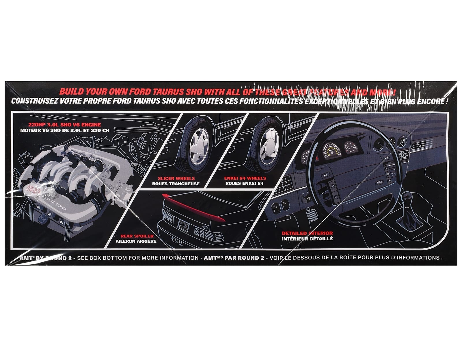Skill 2 Model Kit 1991 Ford Taurus SHO 1/25 Scale Model by AMT - Image 2