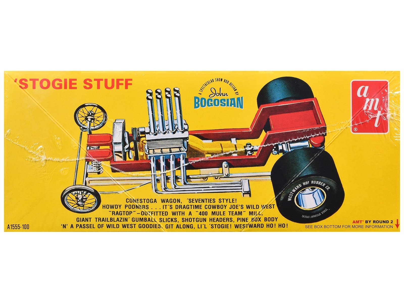 Skill 2 Model Kit Li'l Stogie Show Rod Death Valley Dragger Wagon 1/25 Scale Model by AMT - Image 3