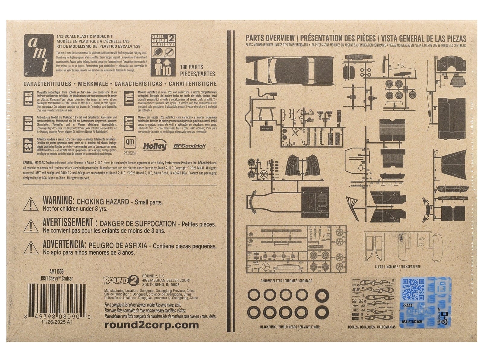 Skill 2 Model Kit 1951 Chevrolet Cruiser 3-in-1 Kit 1/25 Scale Model by AMT - Image 4