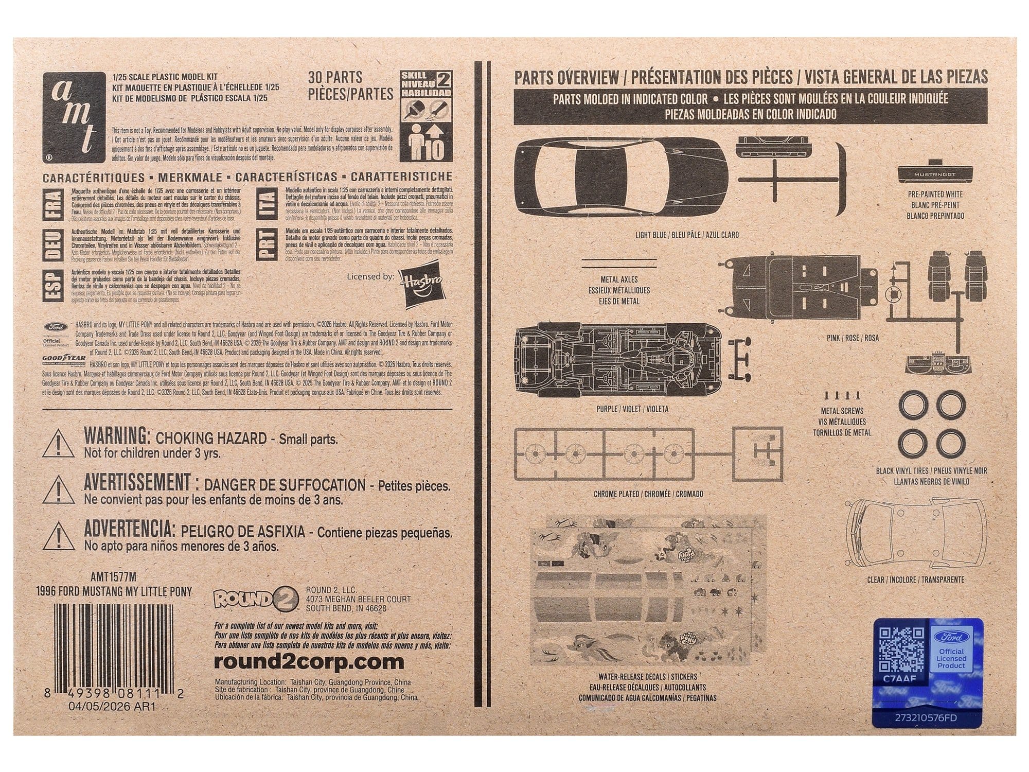 Skill 2 Model Kit 1996 Ford Mustang GT "My Little Pony" 1/25 Scale Model by AMT - Image 4