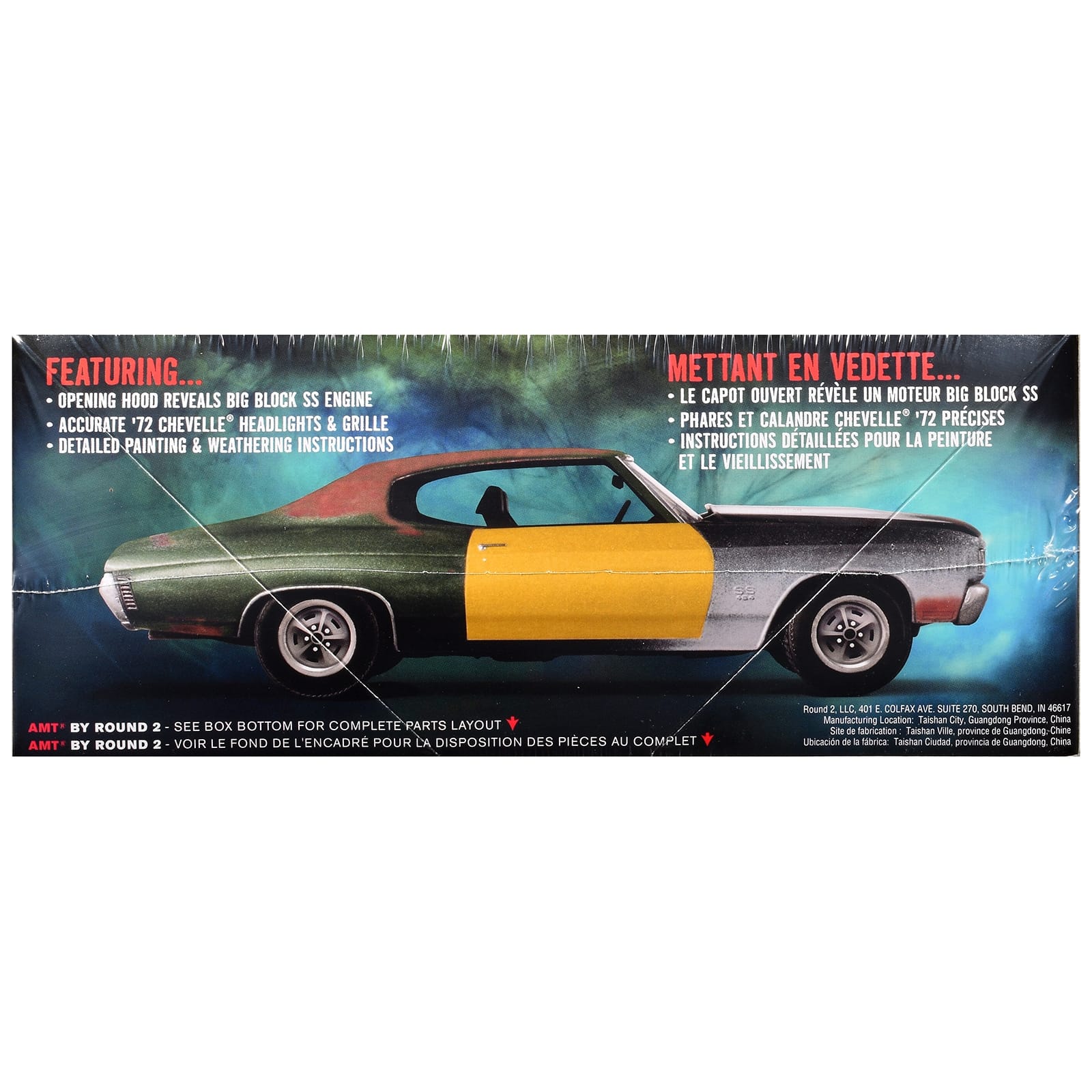 Skill 2 Model Kit 1972 Chevrolet Chevelle SS "Supernatural" (2005-2020) TV Series 1/25 Scale Model by AMT - Image 3