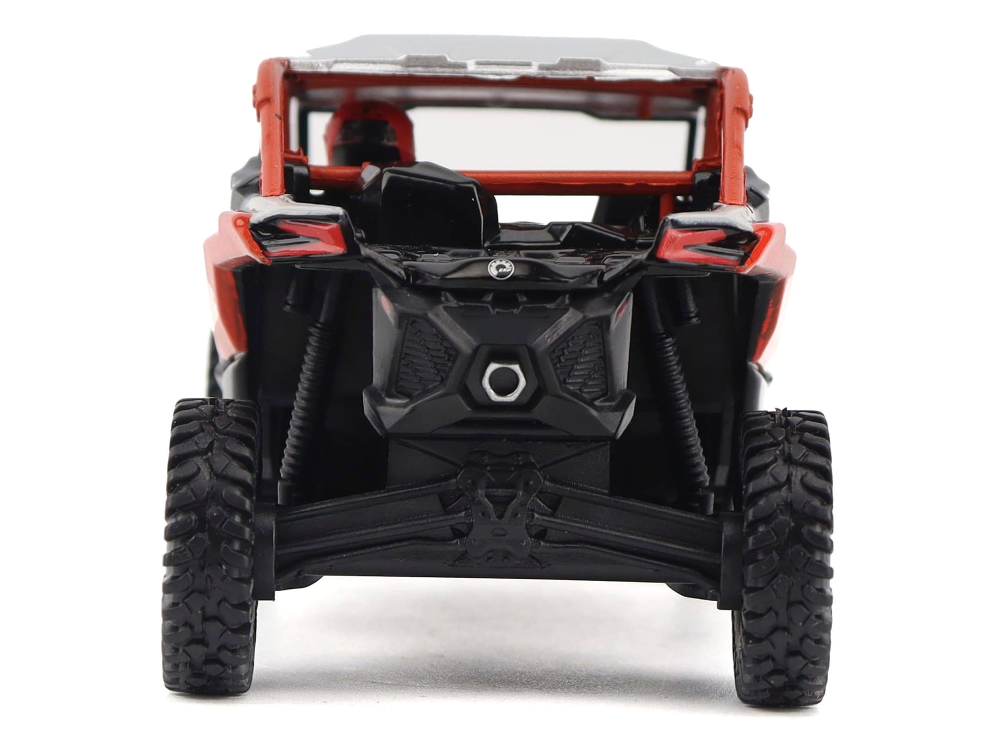 Can-Am Maverick X3 X RS Turbo RR Chalk Gray and Magma Red with Driver Figure 1/32 Diecast Model by BRP Models - Image 4