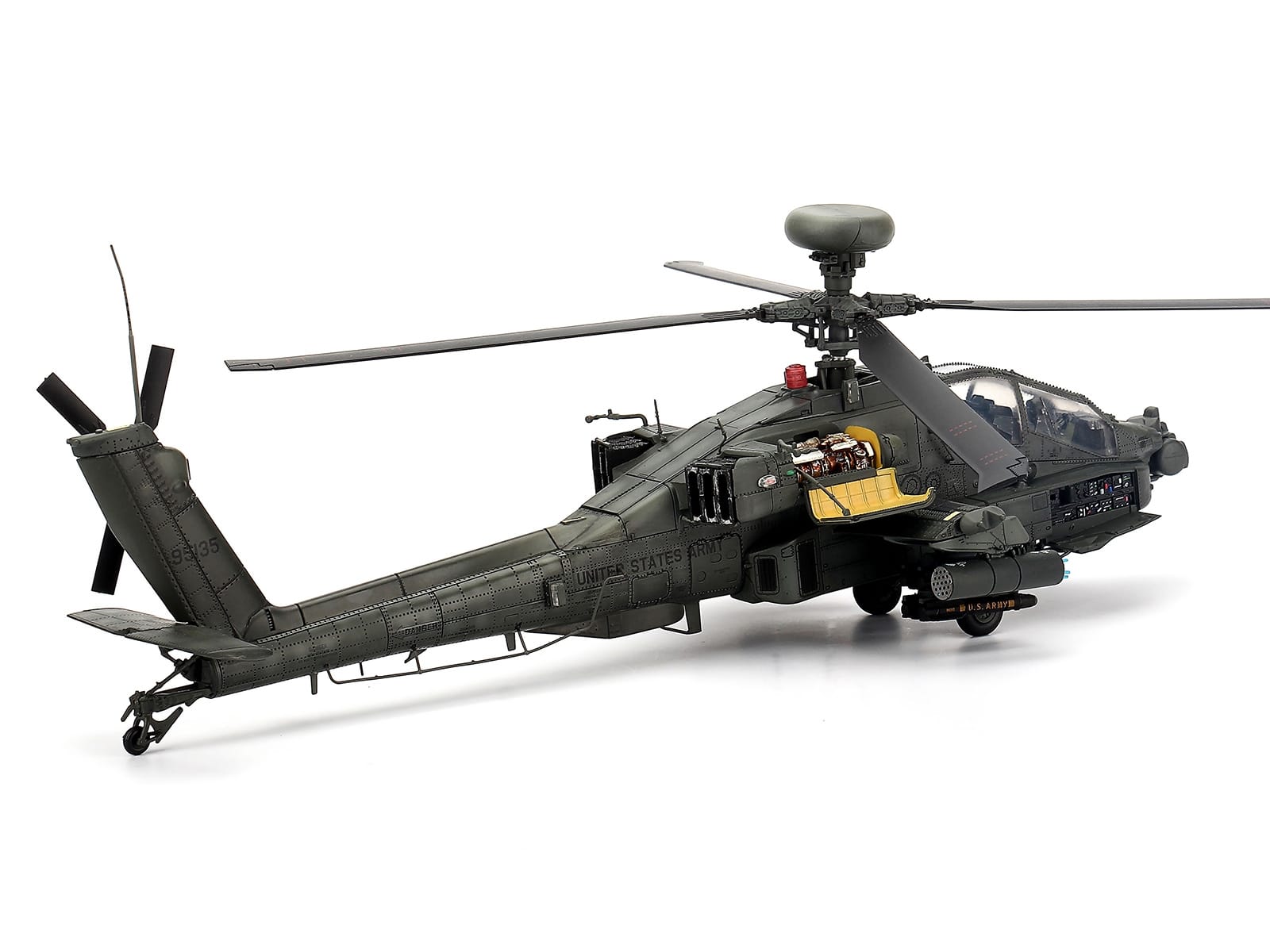 Hughes AH-64D Apache Longbow Helicopter "Charlie Company 1st Battalion 227th Aviation Regiment 1st Cavalry Division Operation Iraqi Freedom" (2003) United States Army 1/48 Diecast Model by Bless Wing - Image 4