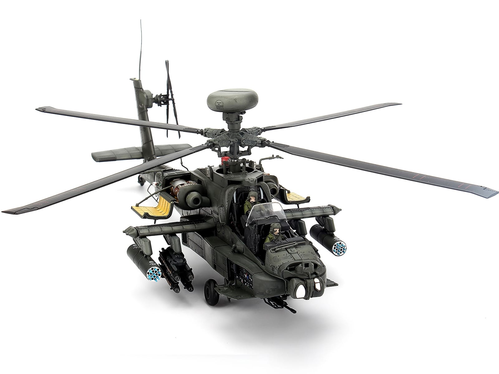 Hughes AH-64D Apache Longbow Helicopter "Charlie Company 1st Battalion 227th Aviation Regiment 1st Cavalry Division Operation Iraqi Freedom" (2003) United States Army 1/48 Diecast Model by Bless Wing - Image 5