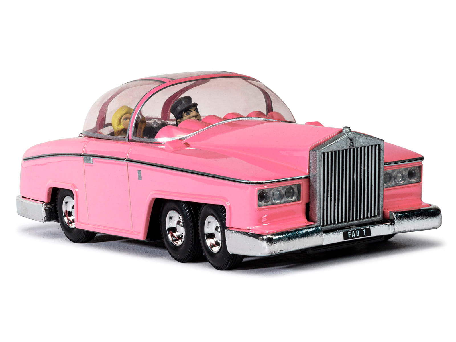 Rolls Royce FAB 1 Pink with Figures "Thunderbirds" (1965-1966) TV Series "F.A.B. Collection" Diecast Model by Corgi - Image 2