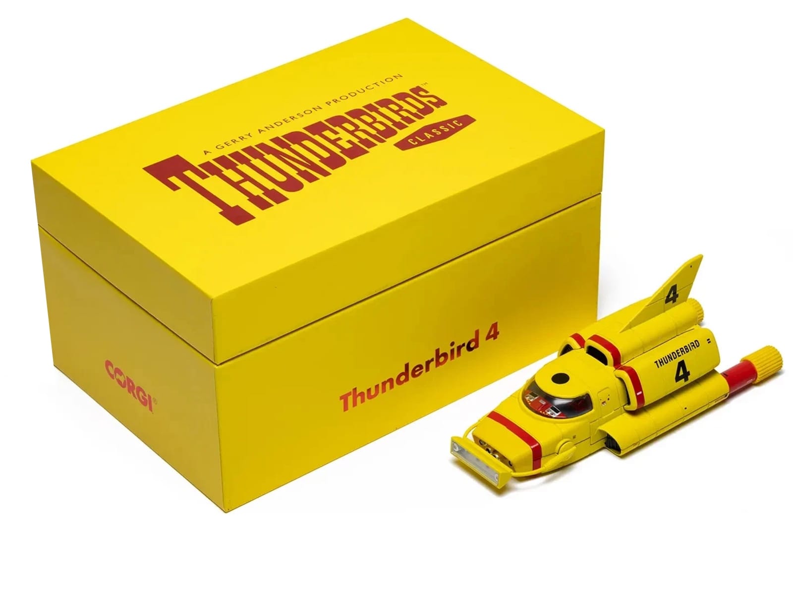 Thunderbird 4 Submarine Yellow "Thunderbirds" (1965-1966) TV Series "F.A.B. Collection" Diecast Model by Corgi - Image 5