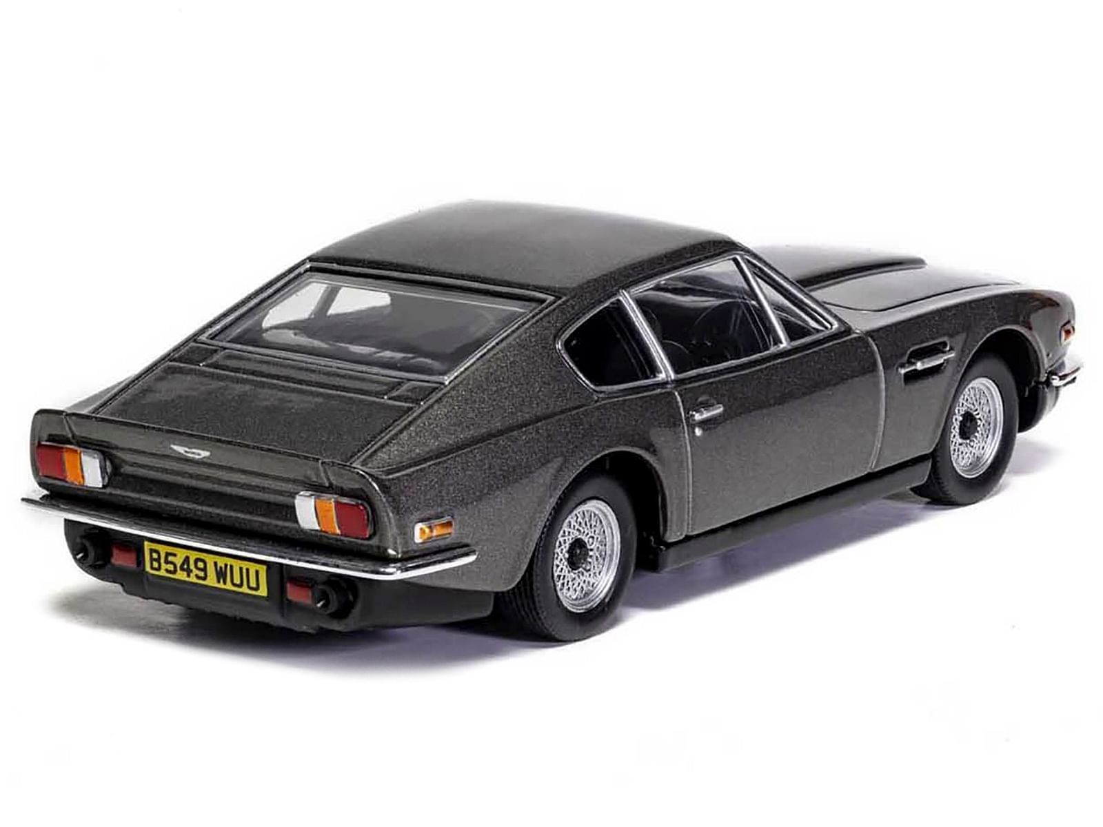 Aston Martin V8 RHD (Right Hand Drive) Black Metallic James Bond 007 “No Time To Die” (2021) Movie Diecast Model Car by Corgi