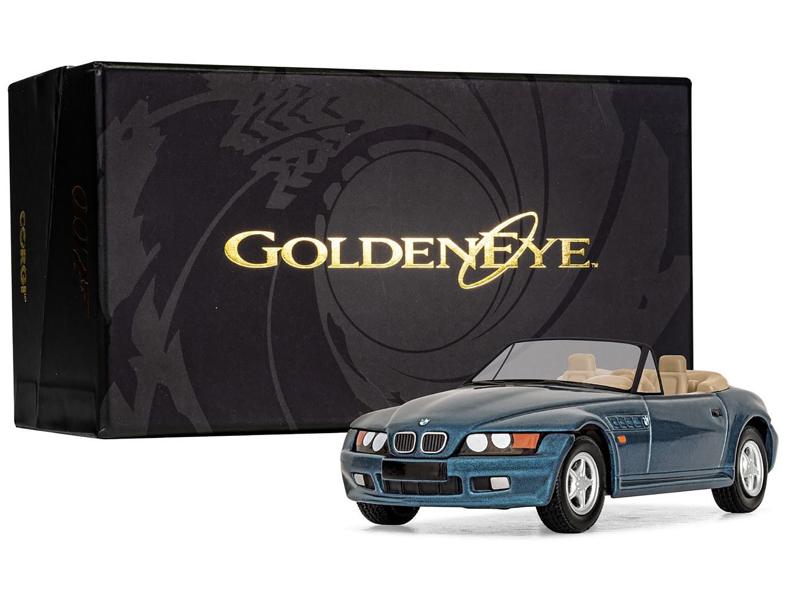 BMW Z3 Roadster Blue Metallic James Bond 007 “GoldenEye” (1995) Movie Diecast Model Car by Corgi