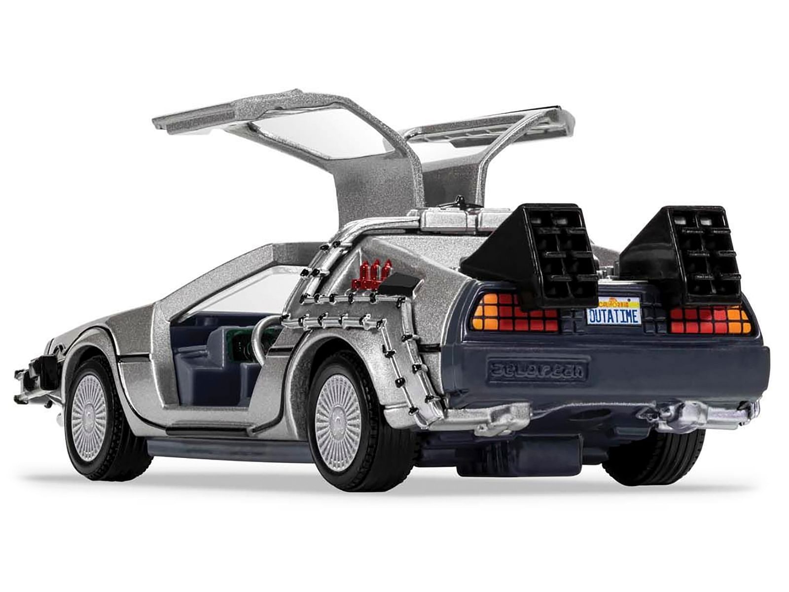 DMC DeLorean Time Machine with Doc Brown Figure “Back to the Future” (1985) Movie Diecast Model Car by Corgi