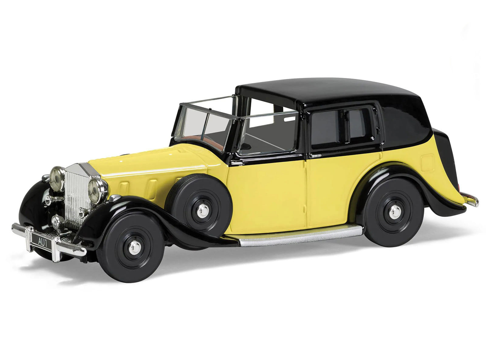 Rolls Royce Phantom III Sedanca de Ville Yellow with Black Top James Bond 007 "Goldfinger" (1964) Movie Diecast Model by Corgi - Image 2