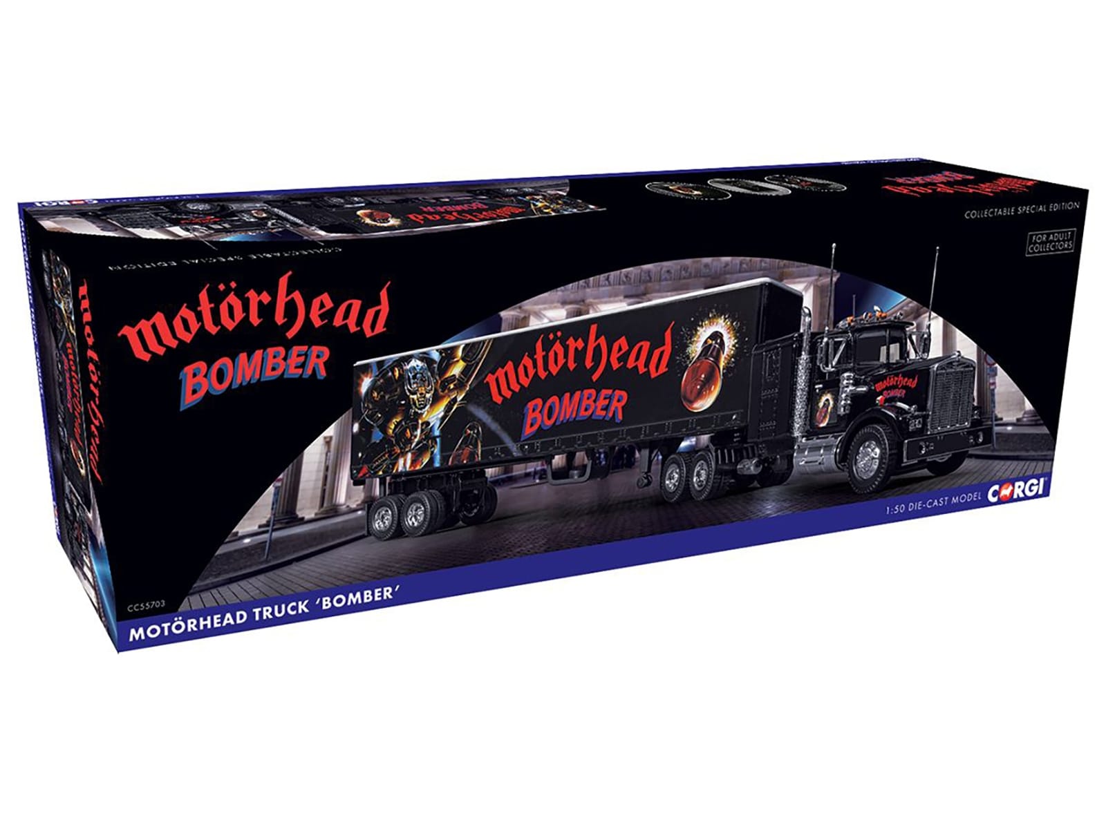 "Motorhead Bomber" Transport Truck Black 1/50 Diecast Model by Corgi - Image 2