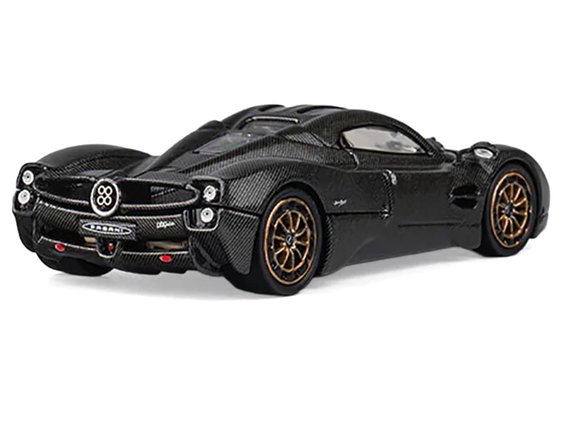 Pagani Utopia Full Carbon with Gold Wheels 1/64 Diecast Model Car by CM Model - Image 4