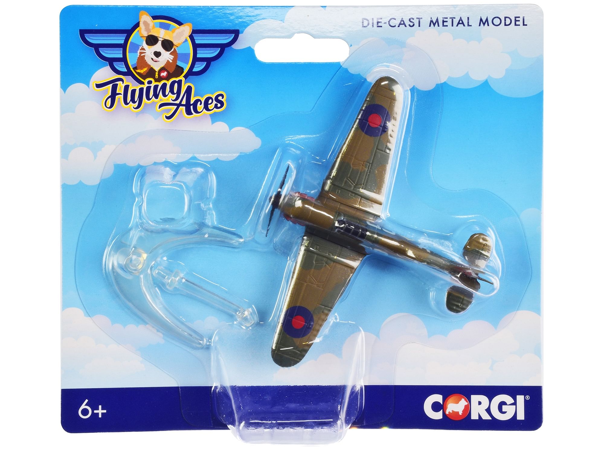 Hawker Hurricane Fighter Aircraft “RAF” “Flying Aces” Series Diecast Model by Corgi