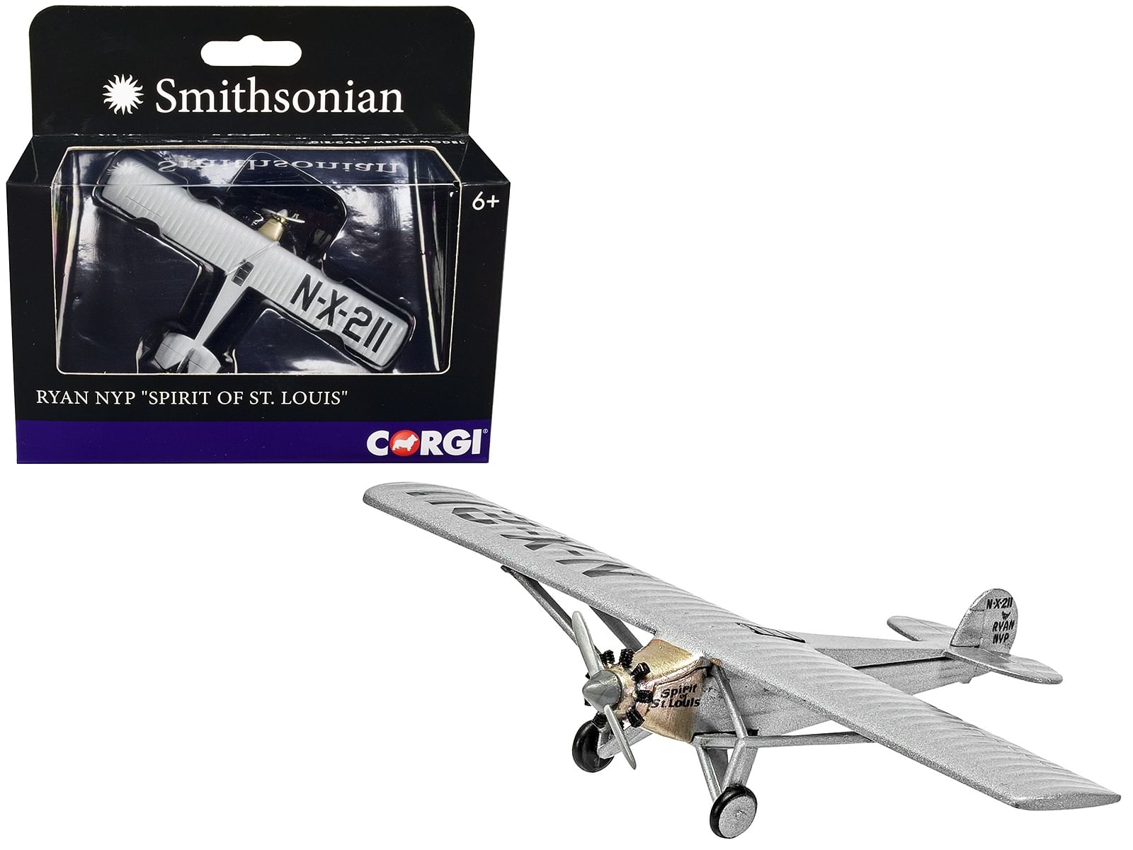 Ryan NYP N-X-211 Airplane “Spirit of St. Louis” “Smithsonian” Series Diecast Model by Corgi