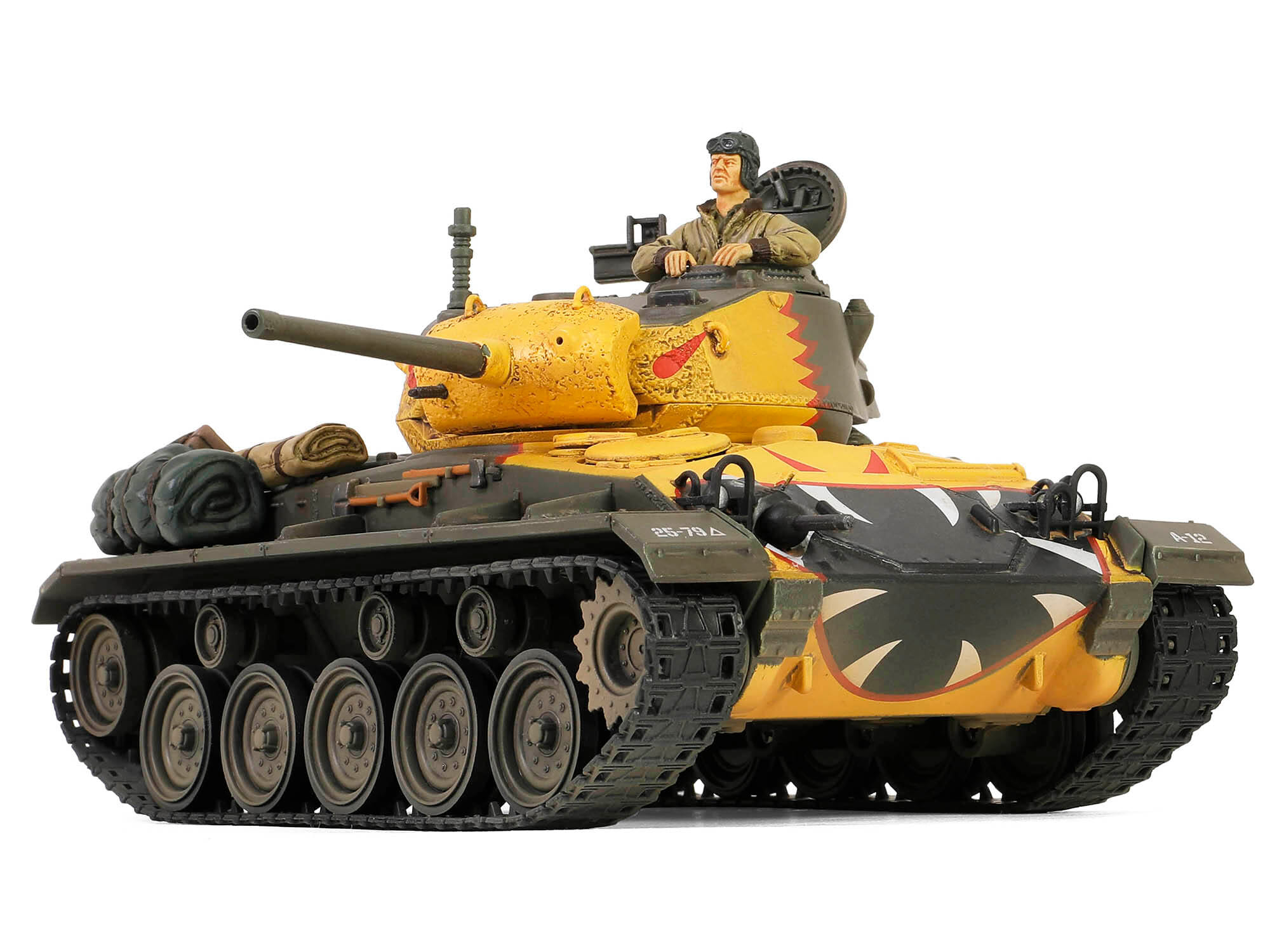 M24 Chaffee Light Tank "Tiger Face 79th Tank Btn Han River South Korea" (1950) United States Army "Armoured Fighting Vehicle" Series 1/32 Diecast Model by Forces of Valor - Image 3