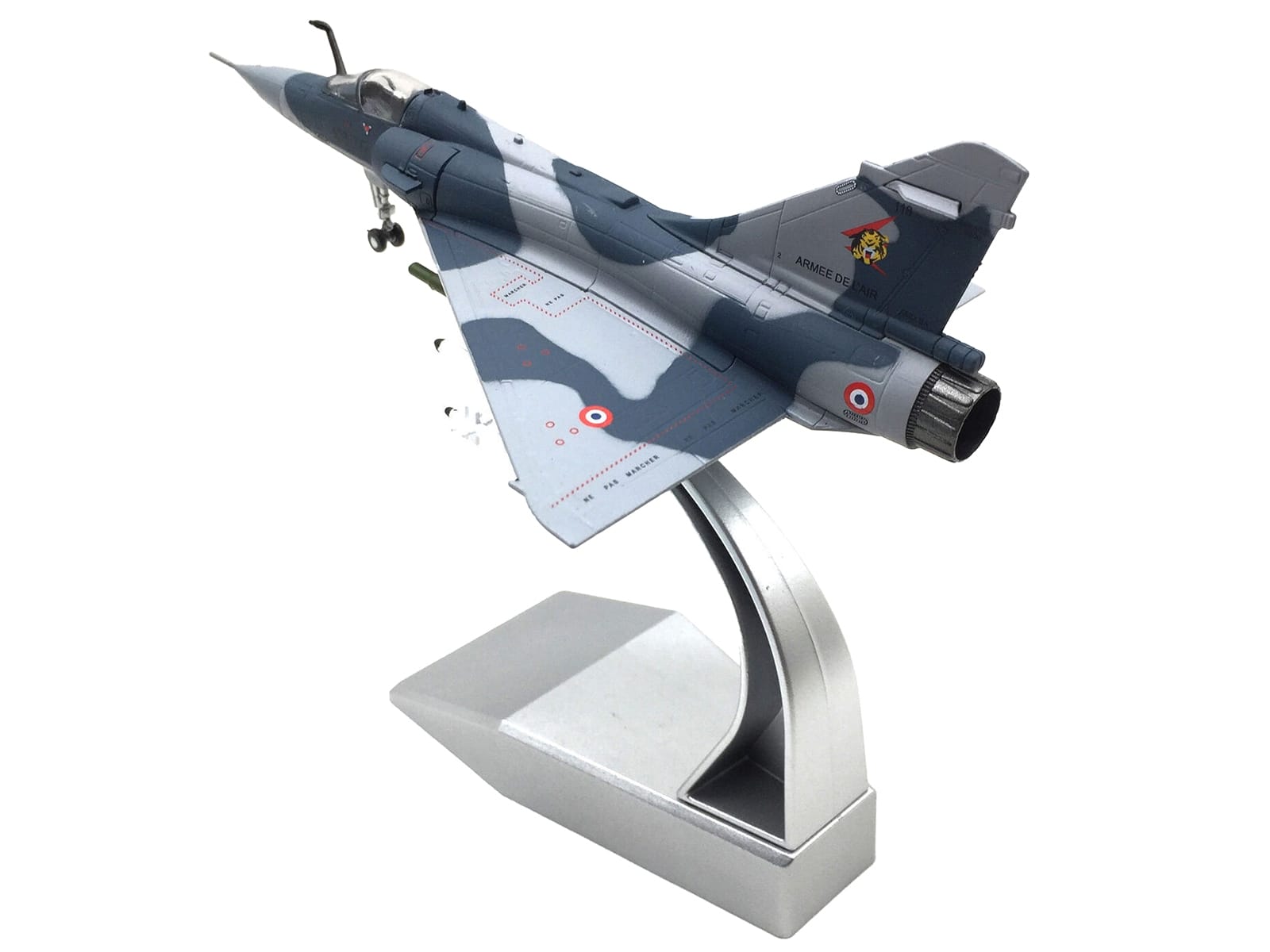 Dassault Mirage 2000C Fighter Aircraft "EC 1/12 Cambresis SPA 162 Tigre NATO Tiger Meet Belgium" (2009) Armee de l'Air (French Air Force) 1/100 Diecast Model Airplane - Image 3