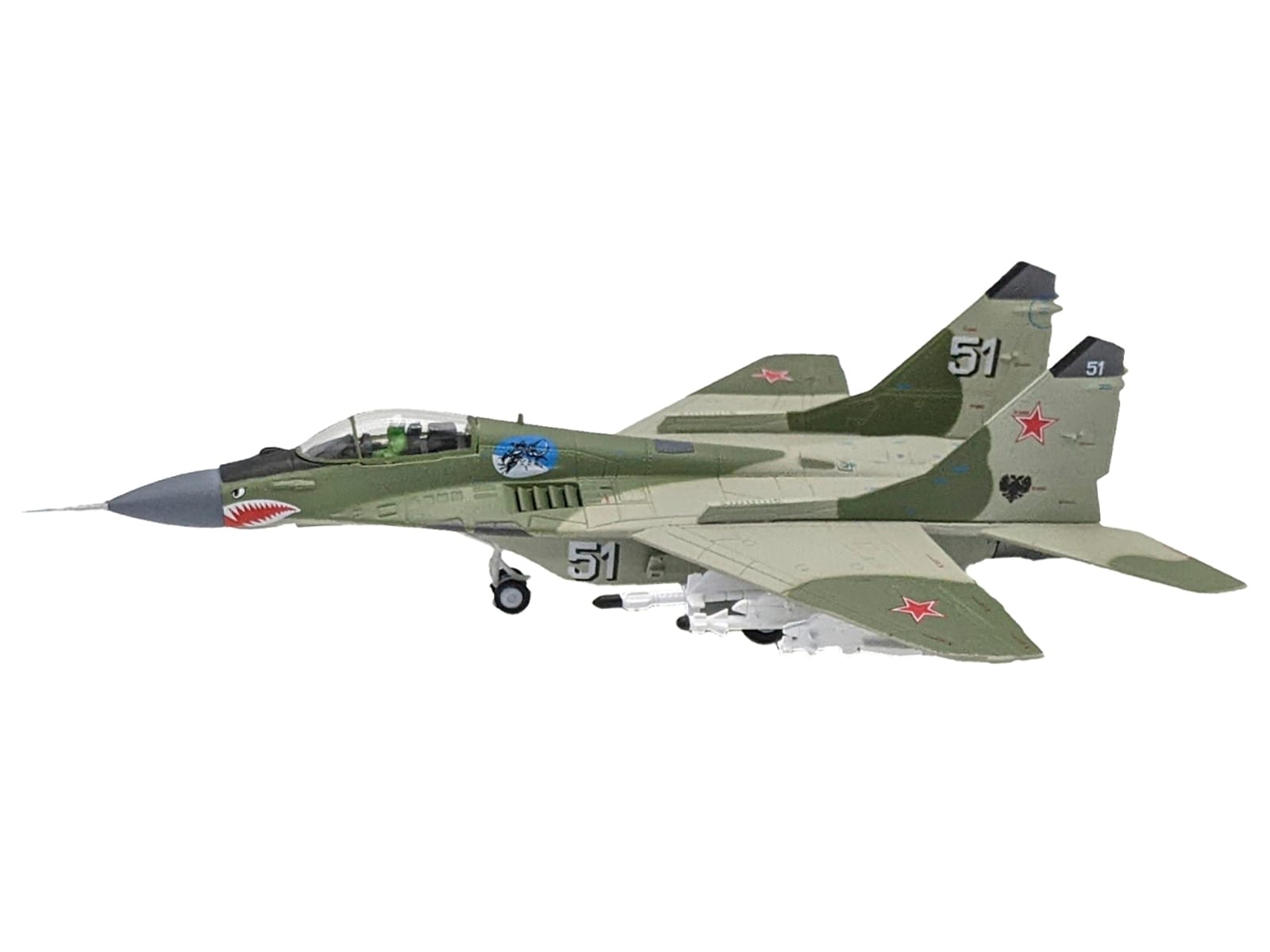 Mikoyan-Gurevich MiG-29 Fighter Aircraft "120th GvIAP Domna Airfield" (2001) Russian Air Force 1/100 Diecast Model Airplane - Image 2
