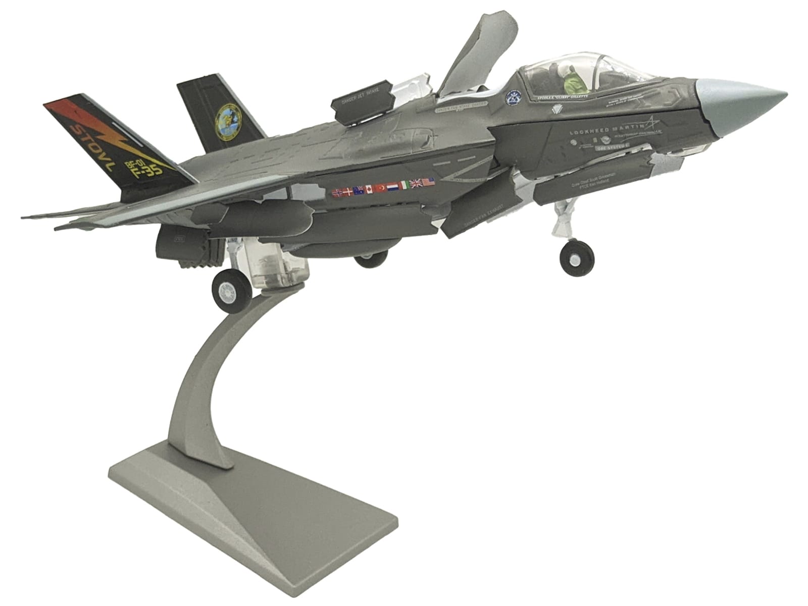 Lockheed Martin F-35B (STOVL) Lightning II Aircraft "BF-01 Prototype Air Test an Evaluation Squadron 23 (VX-23) Salty Dogs" (2009) United States Navy 1/72 Diecast Model Airplane - Image 4