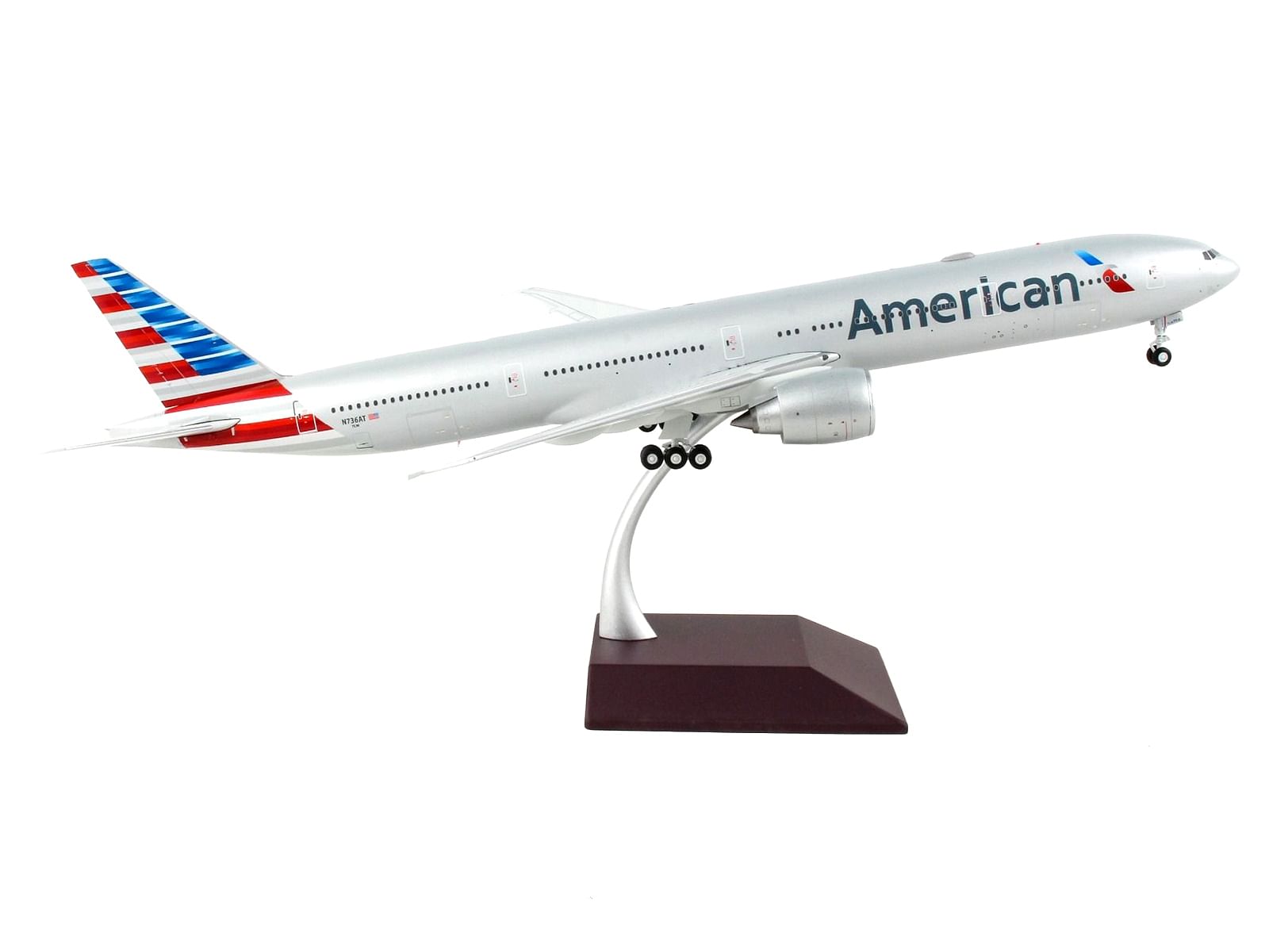 Boeing 777-300ER Commercial Aircraft “American Airlines” Silver “Gemini 200” Series 1/200 Diecast Model Airplane by GeminiJets