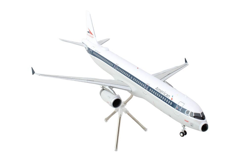 Airbus A321 Commercial Aircraft “American Airlines – Allegheny” (N579UW) White with Blue Stripes “Gemini 200” Series 1/200 Diecast Model Airplane by GeminiJets