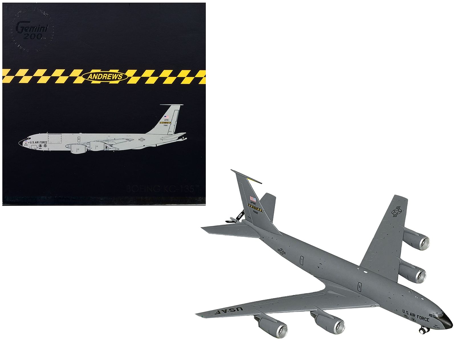 Boeing KC-135 Stratotanker Tanker Aircraft “459th ARW 756th ARS Andrews Air Force Base” United States Air Force “Gemini 200” Series 1/200 Diecast Model Airplane by GeminiJets